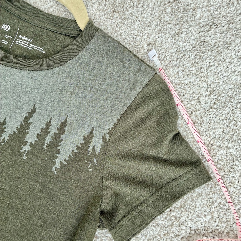 Tentree TreeBlend Forest Graphic Tee Green Crew Neck T-Shirt | Size Small - Picture 7 of 10